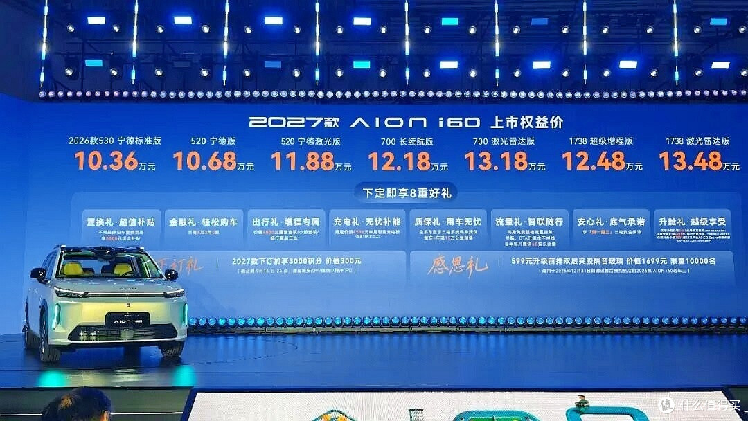 10.36万起,能跑700公里也能跑1738公里,埃安i60不让你做选择题