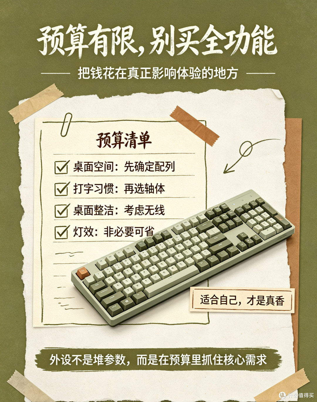 预算有限,选购键盘的取舍逻辑