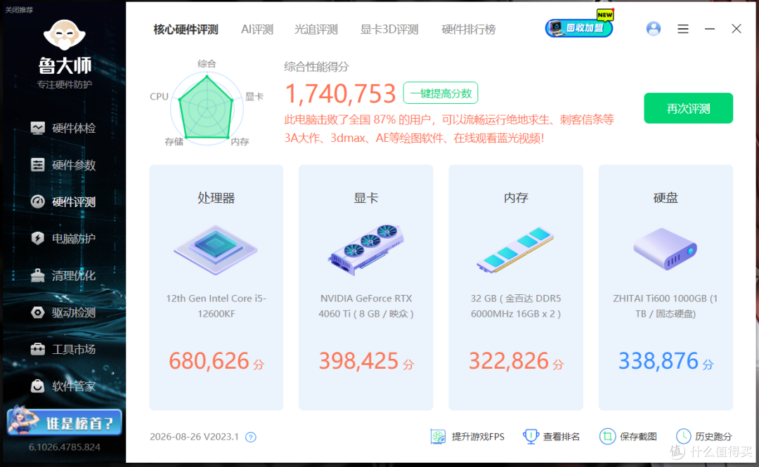 真香处理器12600KF旧机改造,爱国者星璨大岚双屏机箱+振华电源