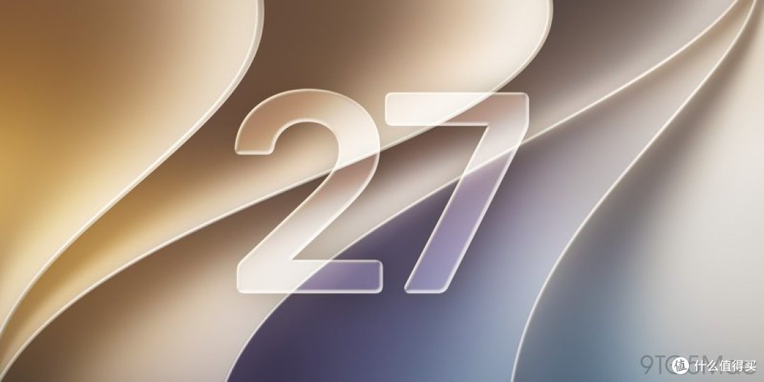 iOS 27 官方营销图,Apple 自家产品页提供的同框海报,2026 年 9 月 14 日推送当晚,图源 9to5mac.com