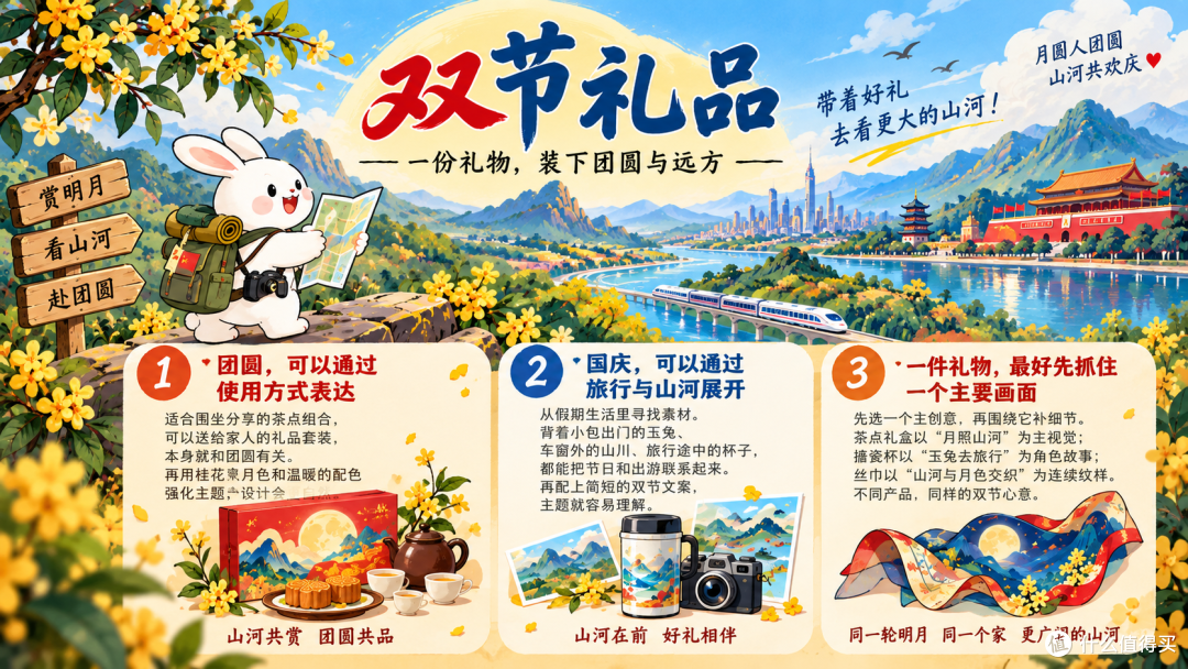 一份礼物怎么装下两种心意?中秋国庆双节礼品设计AI生图工具推荐