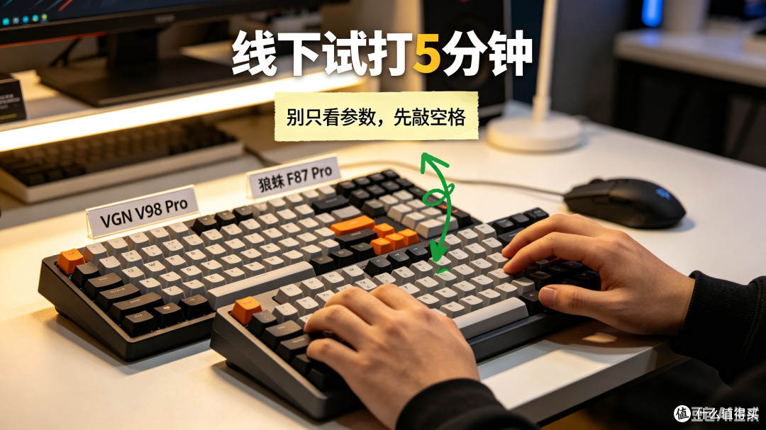 决赛圈二选一|VGN V98 Pro 和狼蛛F87 Pro,差30元怎么选