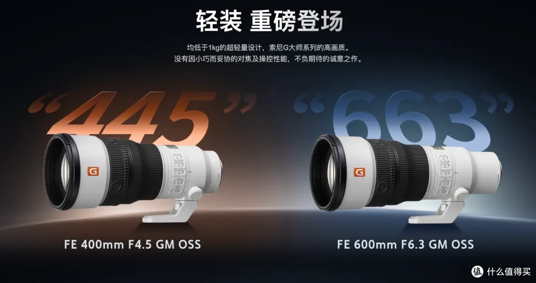 不到1kg的445GM和663GM,索尼这次把超长焦做得太“轻”了!