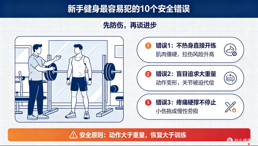 新手健身最容易犯的 10 个安全错误