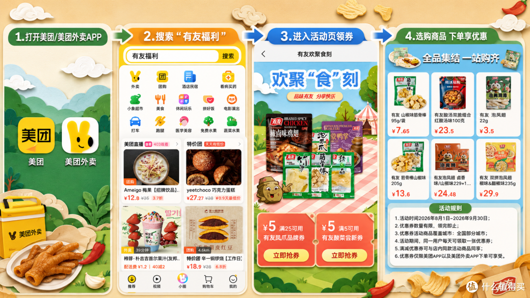 高温天能放住的鸡爪品牌推荐，哪里买有优惠券且配送速度快？