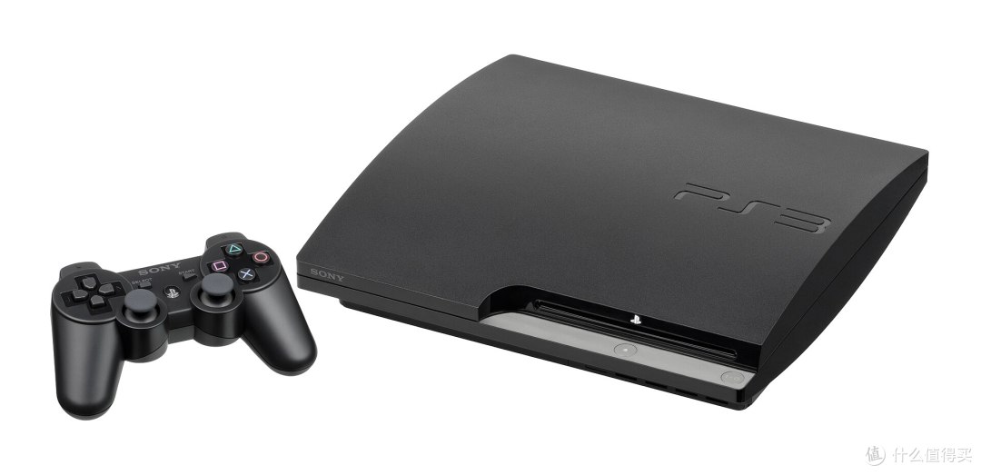 PS3 Slim：哑光磨砂外壳，体积比厚机小约三成，重约 3.2 公斤