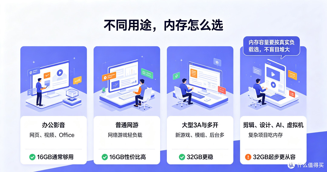 内存选购指南:16G与32G场景分析