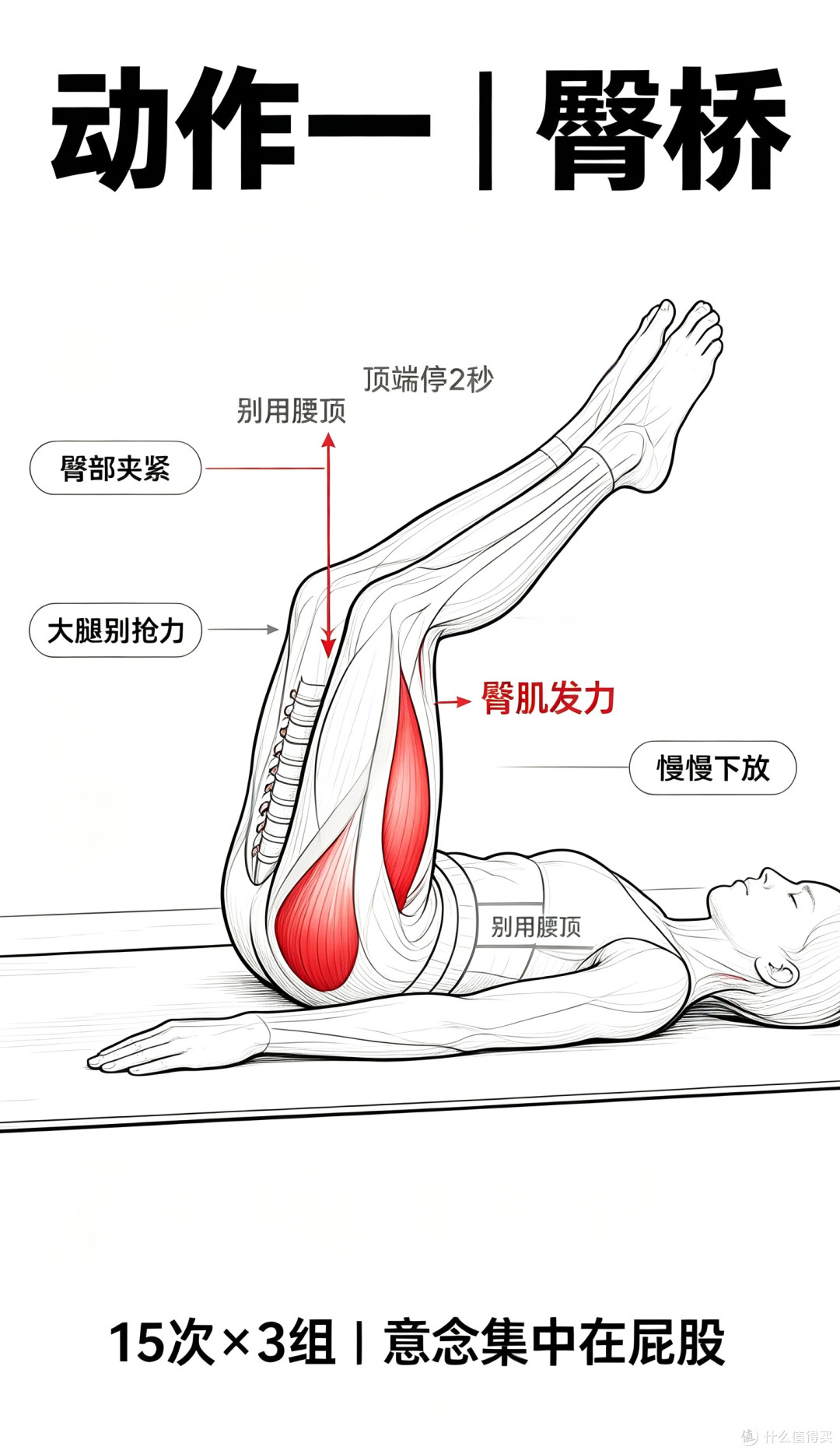 邓为深蹲屁股爆炸!中年男人练臀,腰不酸了