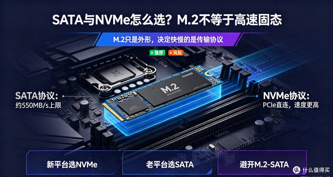 固态硬盘科普:SATA与NVMe怎么选,M.2不等于高速固态