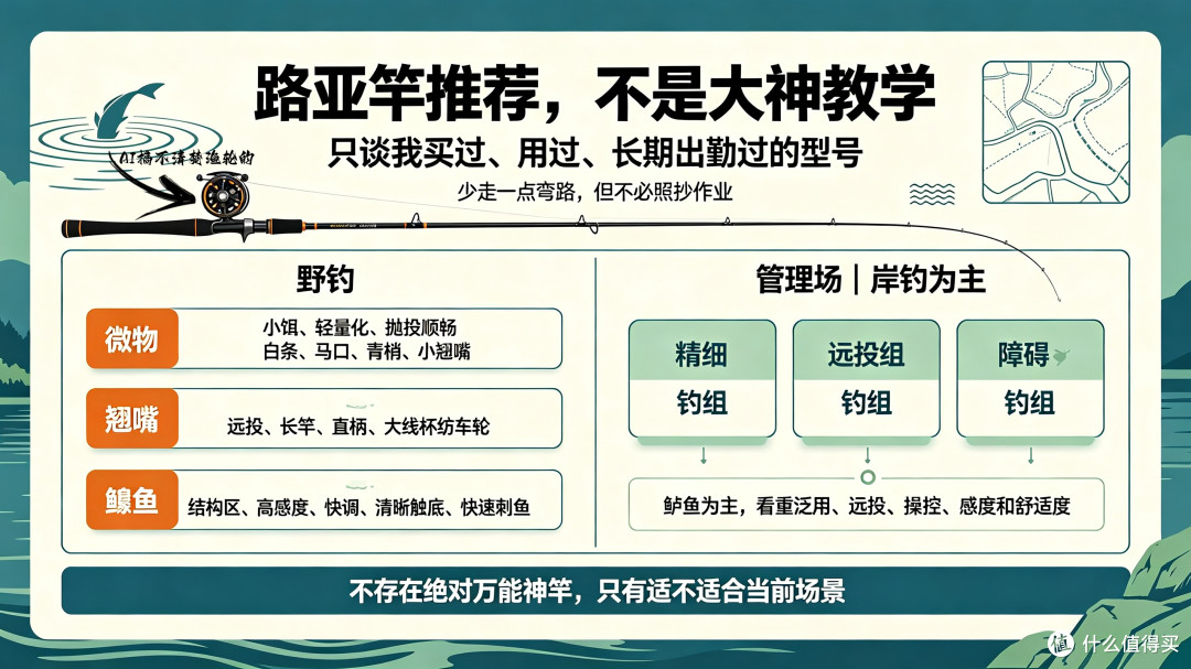 我的100只路亚竿:装备记录者推荐,从50到5000元,跟买少交学费