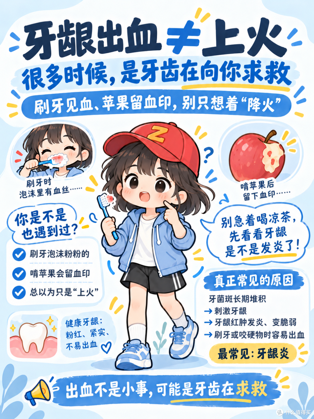 刷牙总出血?别只会喝凉茶了,这份「牙龈出血自救指南」请收好