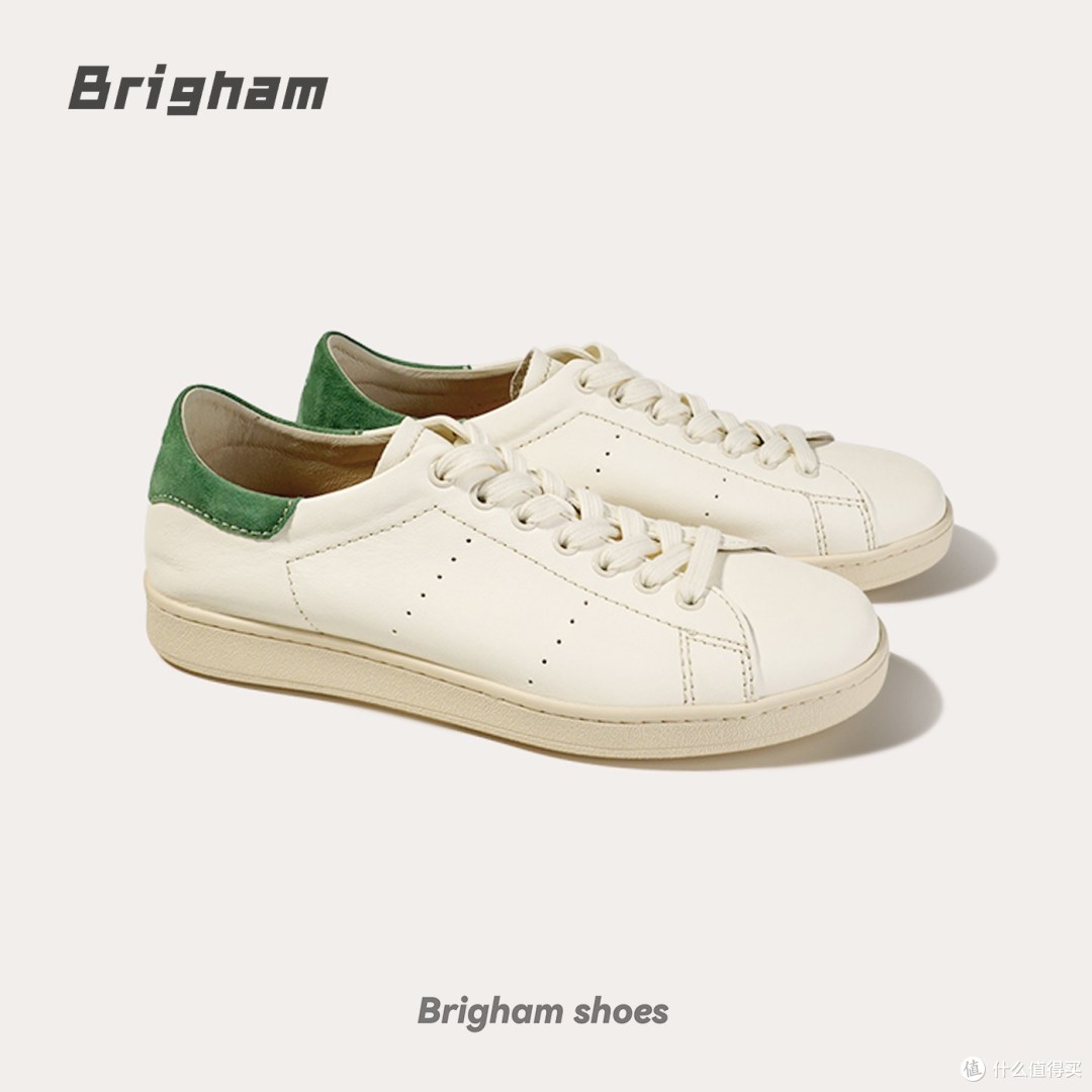 Brigham“使徒”绿尾小白鞋开箱:一双低调复古的日常板鞋