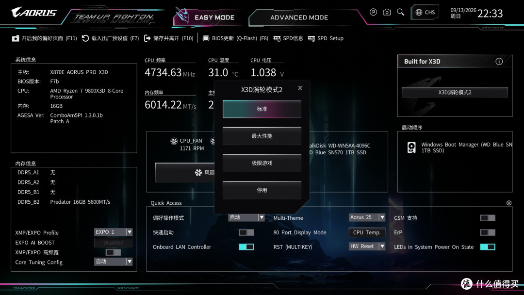 存储涨上天?别怕!用 9800X3D + 技嘉 X870E AORUS PRO X3D