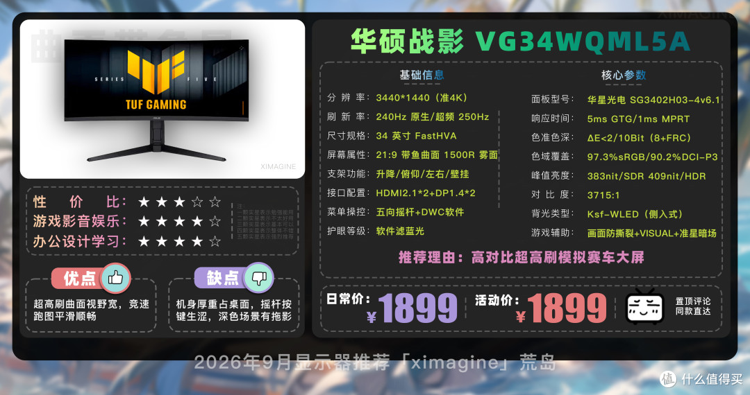 【26年9月显示器推荐清单】教父级电竞显示器选购指南!