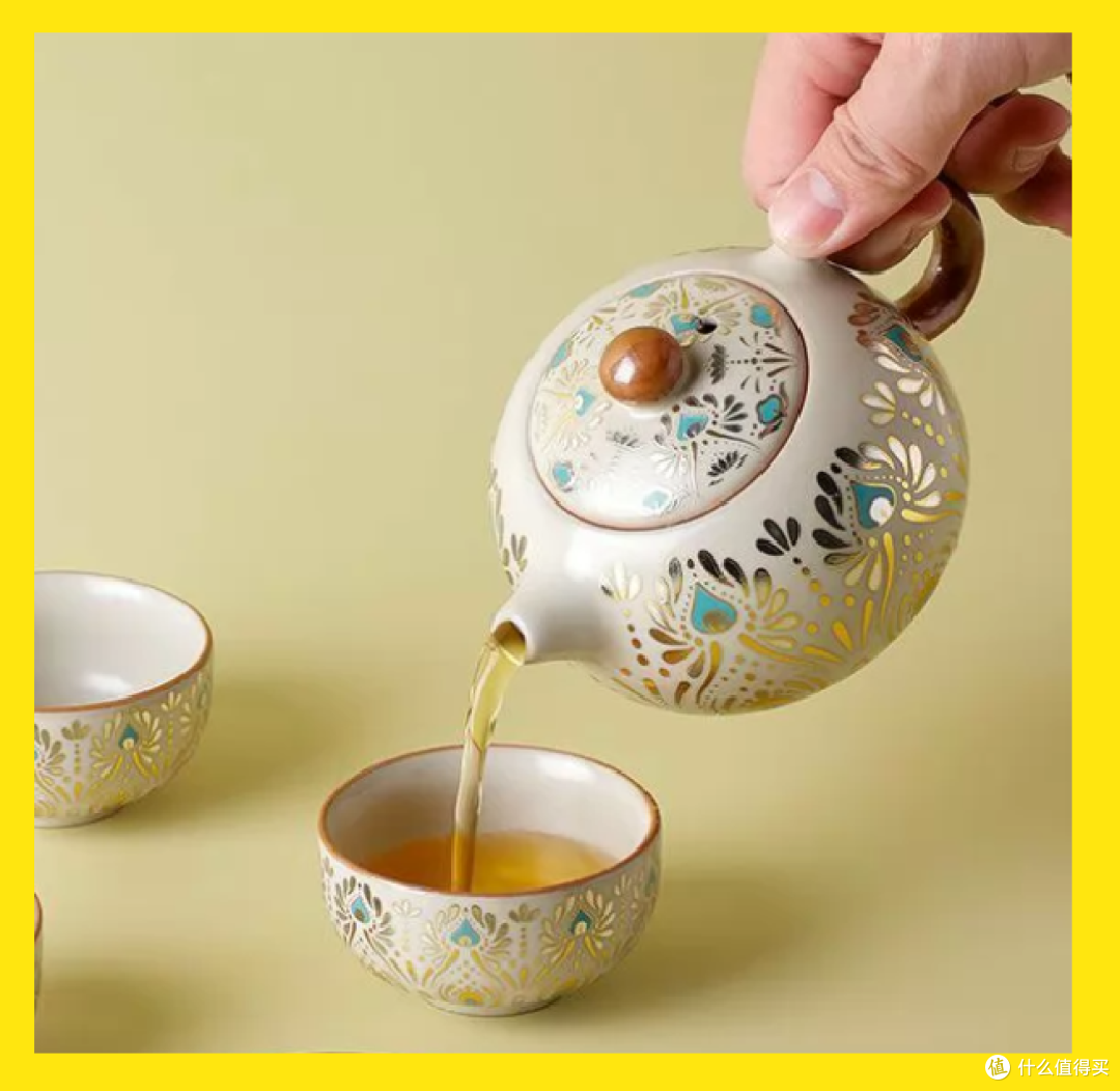 一壶四杯加便携包只要18,孔雀描金算纯捡漏了吧?