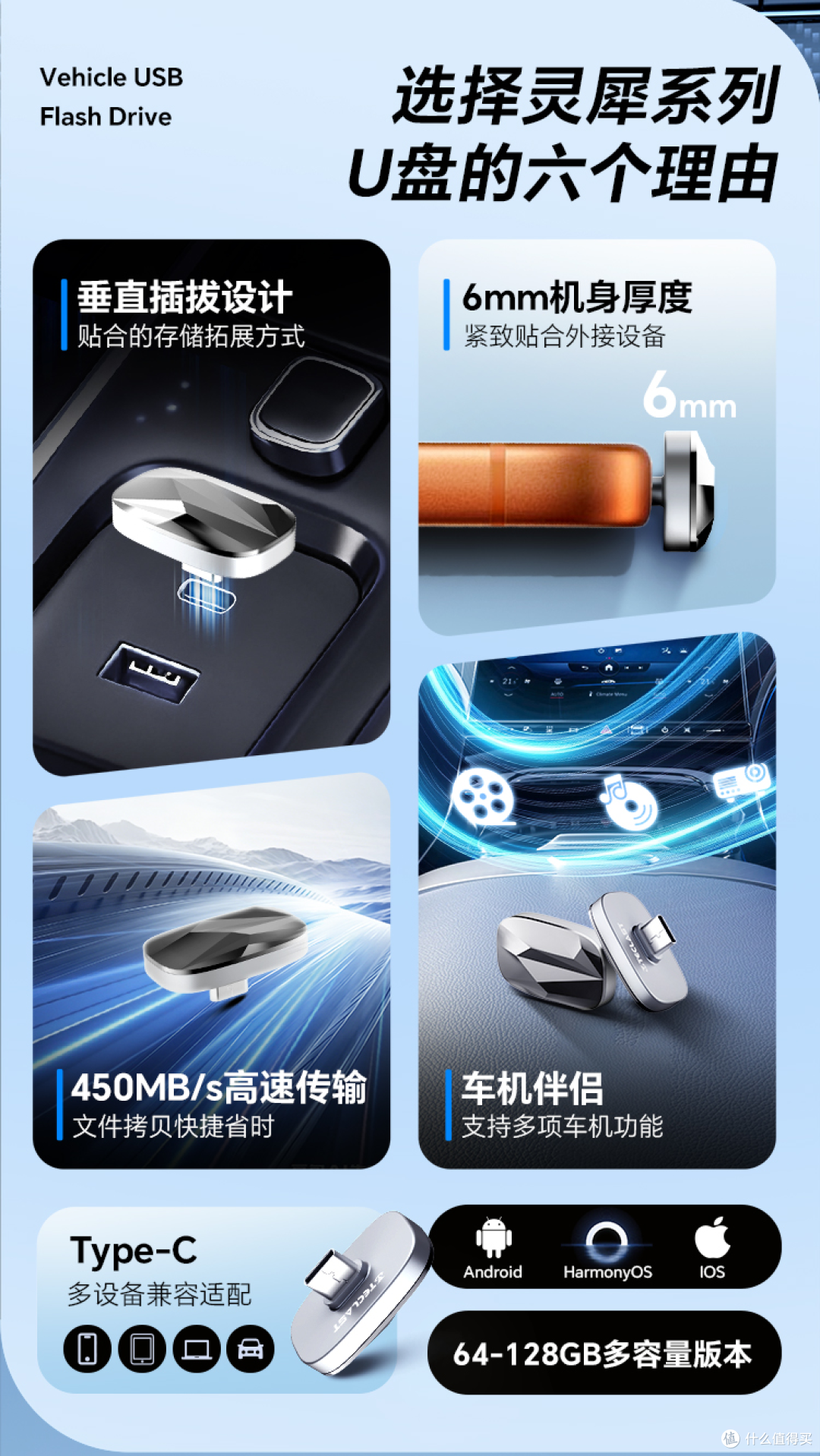 中秋出行更从容!台电灵犀系列垂直Type-C U盘,扩容传输两不误