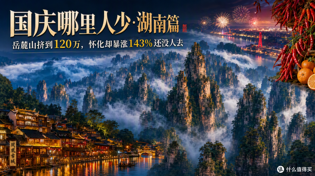 国庆湖南：岳麓山挤到120万，怀化却暴涨143%还没人去