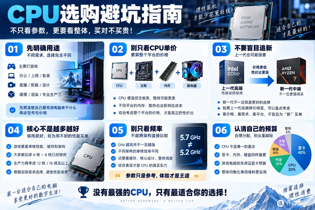 2026装机CPU怎么选？Intel、AMD看这一篇
