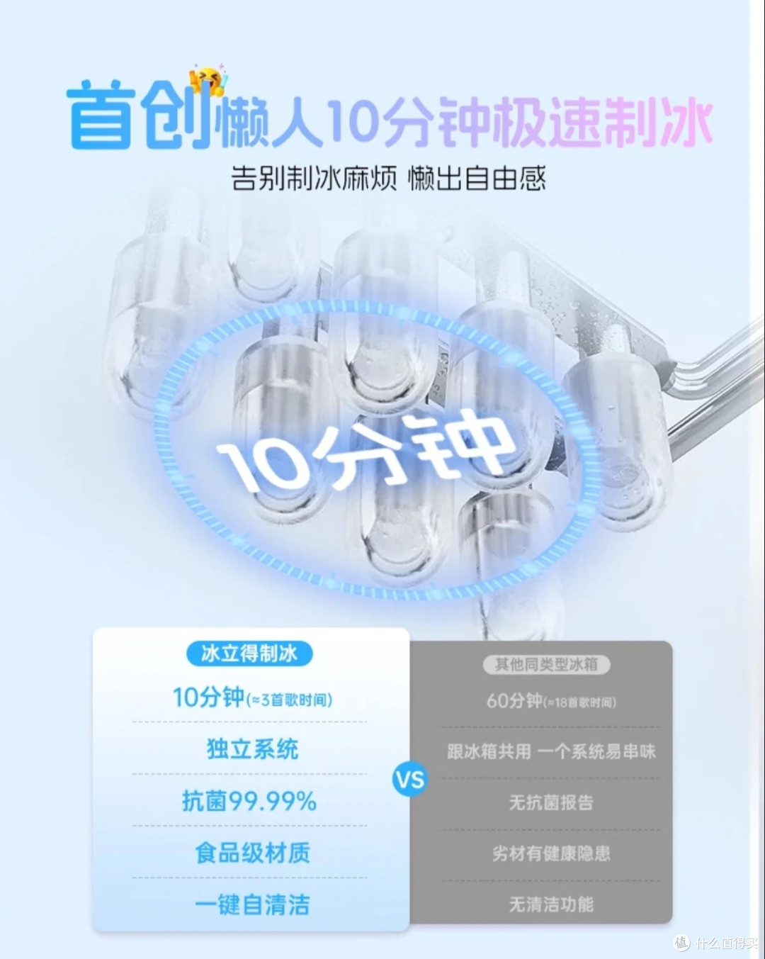 高性价比零嵌法式冰箱|统帅懒人冰立得500L实测,10分钟自动制冰