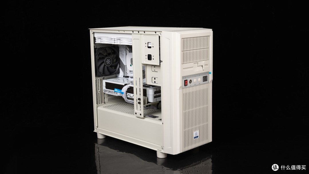 银昕FLP03复古壳装机：9850X3D+华硕ROG B850小吹雪+影驰RTX 5080