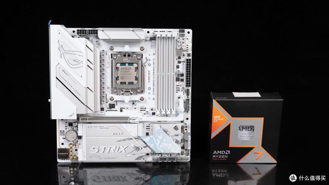 银昕FLP03复古壳装机：9850X3D+华硕ROG B850小吹雪+影驰RTX 5080