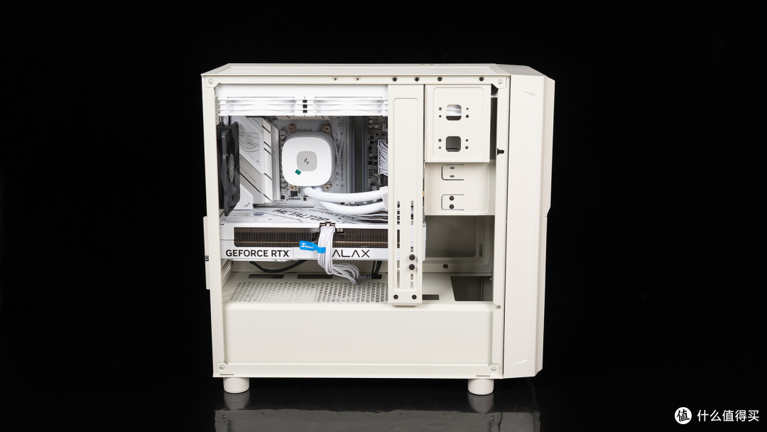 银昕FLP03复古壳装机：9850X3D+华硕ROG B850小吹雪+影驰RTX 5080