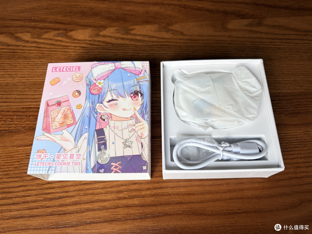 百元价位二次元TWS蓝牙耳机:星见夏空饼干开箱