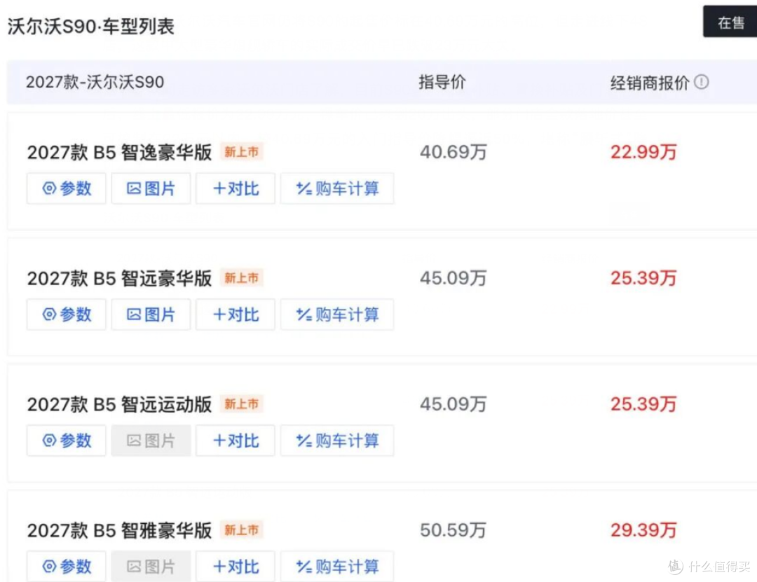 狂降17万!沃尔沃S90从40万降到22万,价格腰斩了