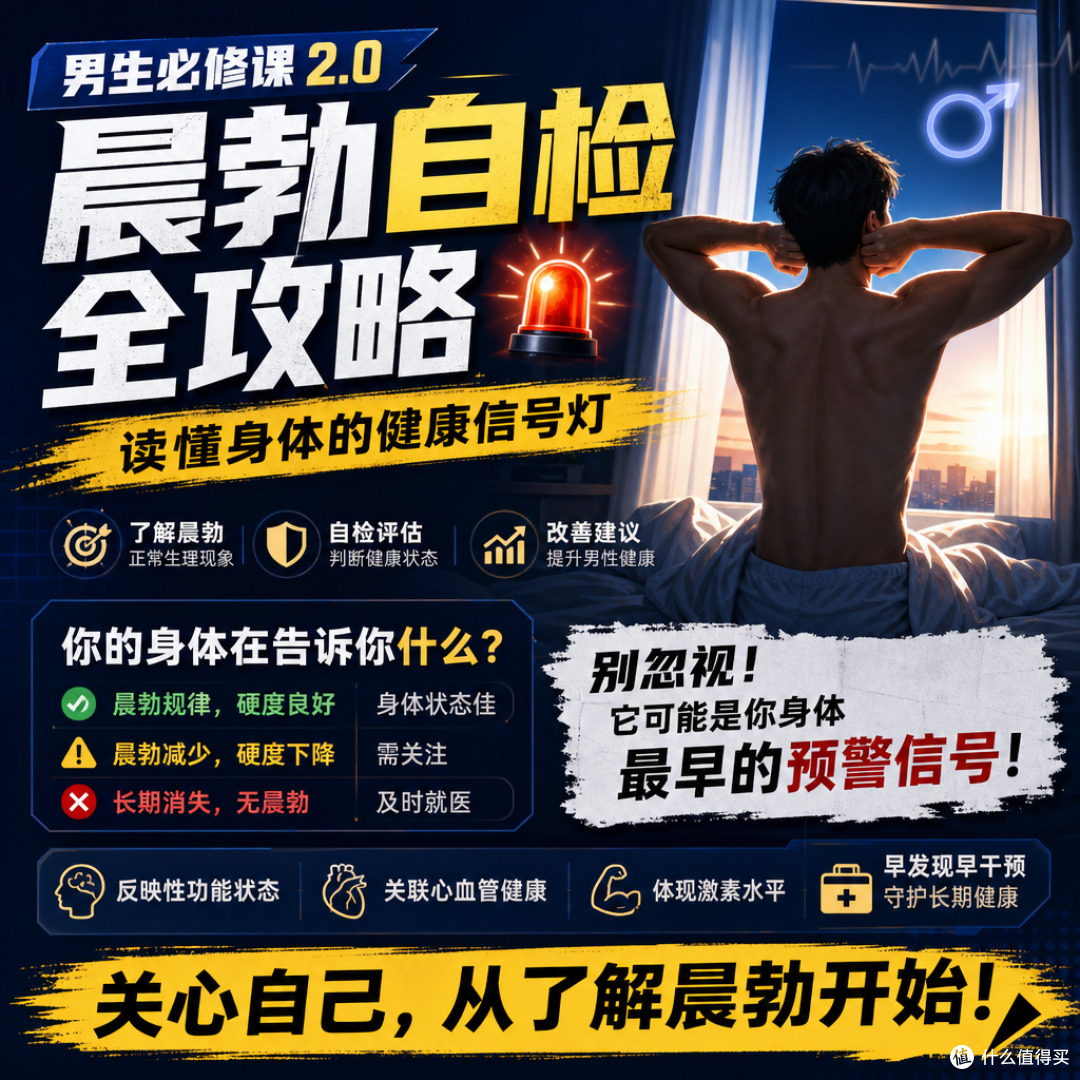 男生必修课2.0：晨勃自检全攻略，读懂身体的健康信号灯