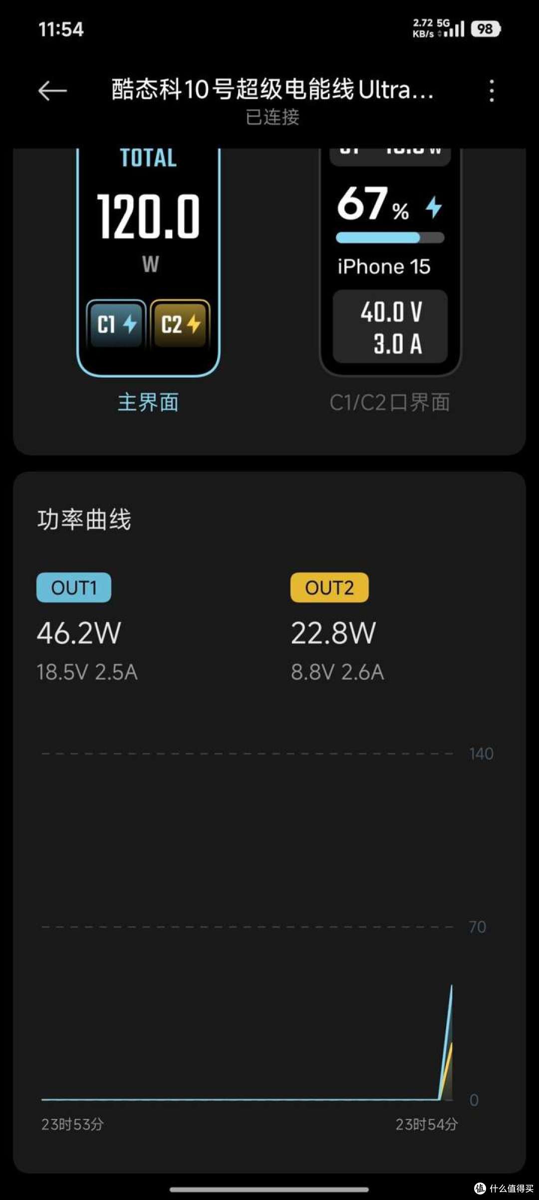 酷态科10号Ultra一分二智能转换线开箱体验