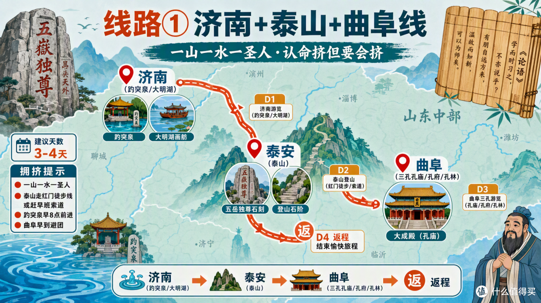 国庆山东:泰山青岛挤到爆,鲁西南却空无一人
