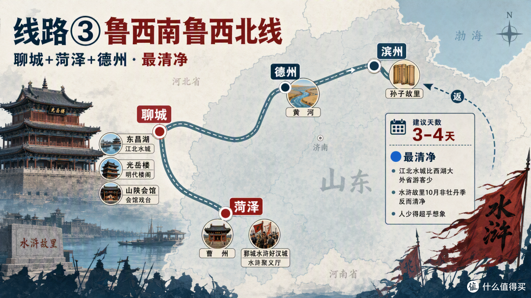国庆山东:泰山青岛挤到爆,鲁西南却空无一人