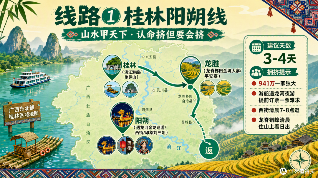 国庆广西:桂林一家独大挤到爆,桂北桂西却空无一人