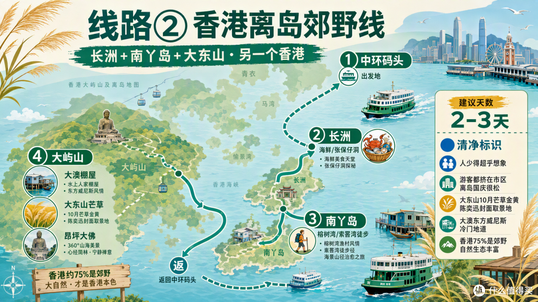 国庆港澳:维多利亚港挤到寸步难行,离岛和路环却空得能听见风声