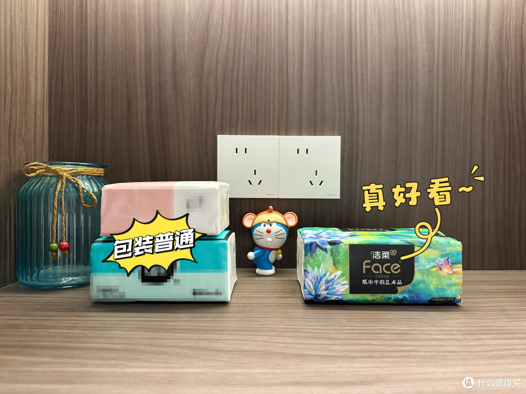 始于颜值,忠于实力!洁柔油画抽纸:四层加厚,湿水强韧,柔软安心