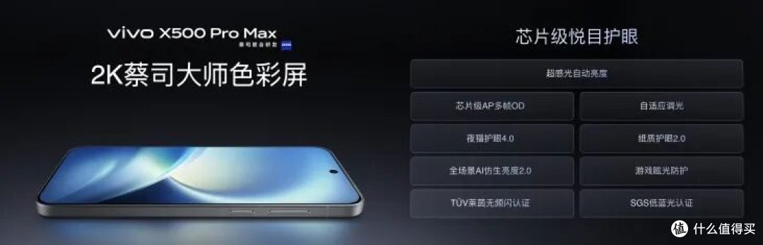 vivo X500系列发布 首发蓝图影像技术栈+Q11 2K蔡司大师色彩屏