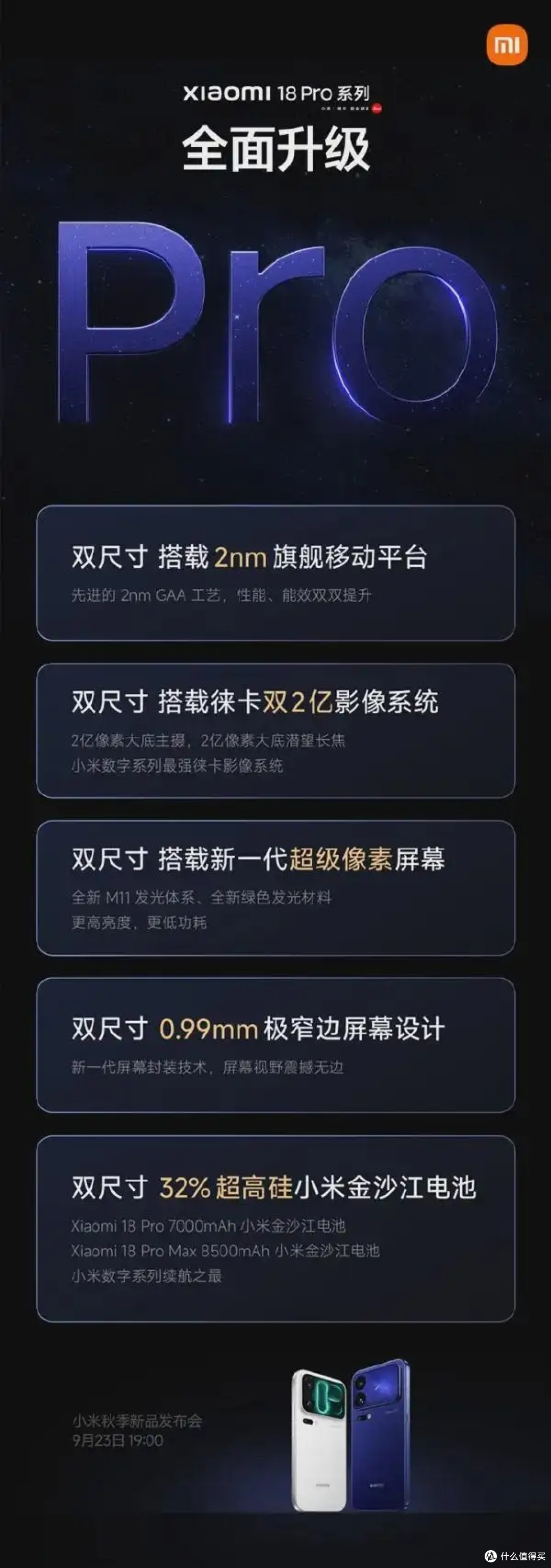 小米18 Pro定档！9月23号发布，看完这波升级，我坐不住了