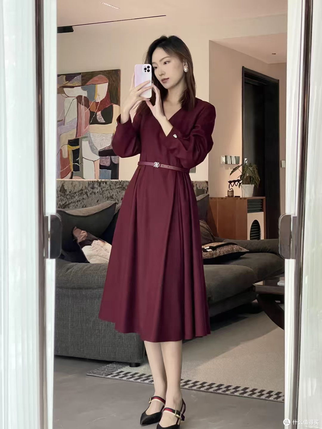 秋冬本命微醺红裙🍷YINER 音儿这条真的长在审美上