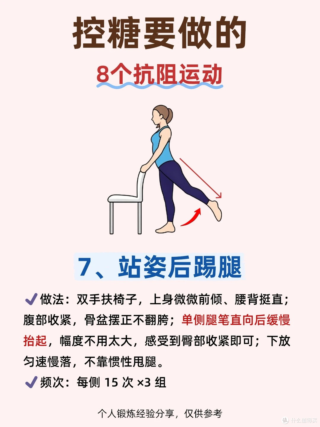 控糖要做的➡️8个抗阻运动✨建议收藏
