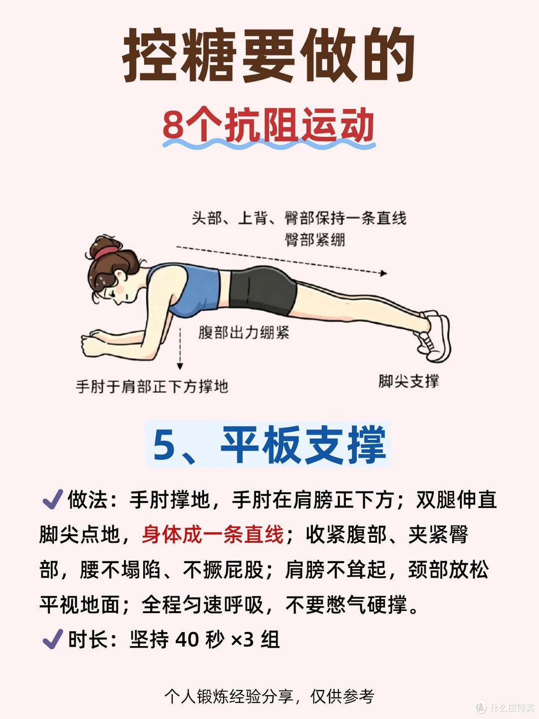 控糖要做的➡️8个抗阻运动✨建议收藏