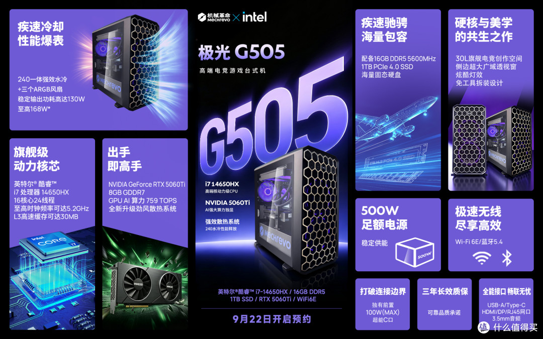 畅快来战!机械革命极光G505电竞游戏台式机开启预约