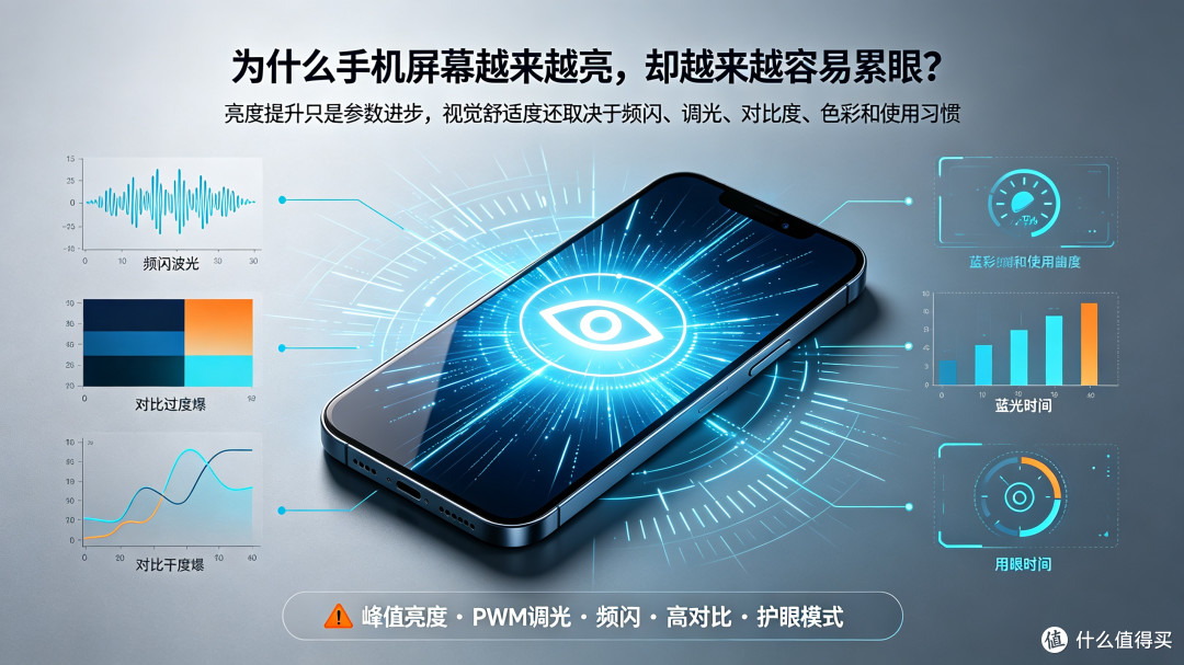 为什么手机屏幕越来越亮,却越来越容易累眼
