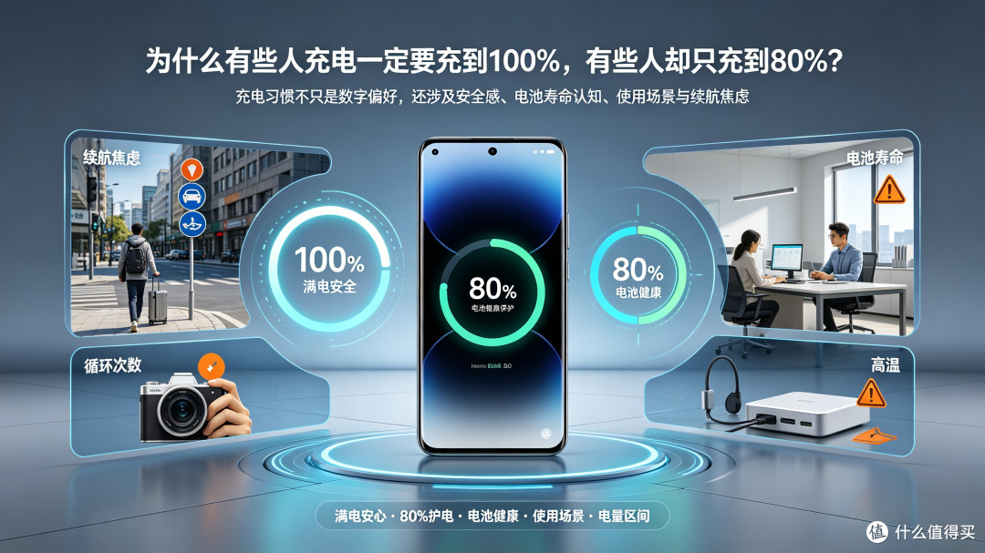 为什么有些人充电一定要充到 100%,有些人却只充到 80%