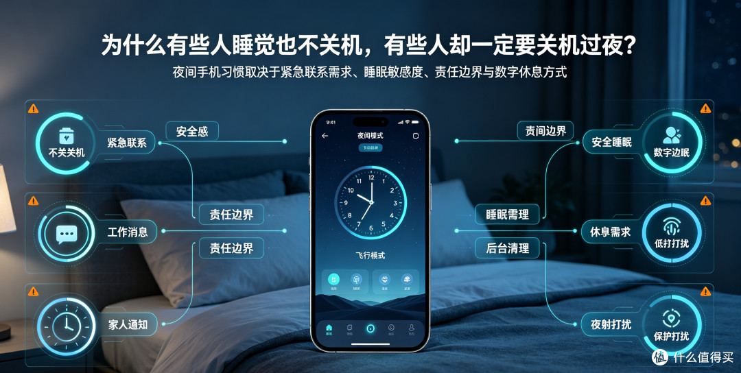 为什么有些人睡觉也不关机，有些人却一定要关机过夜