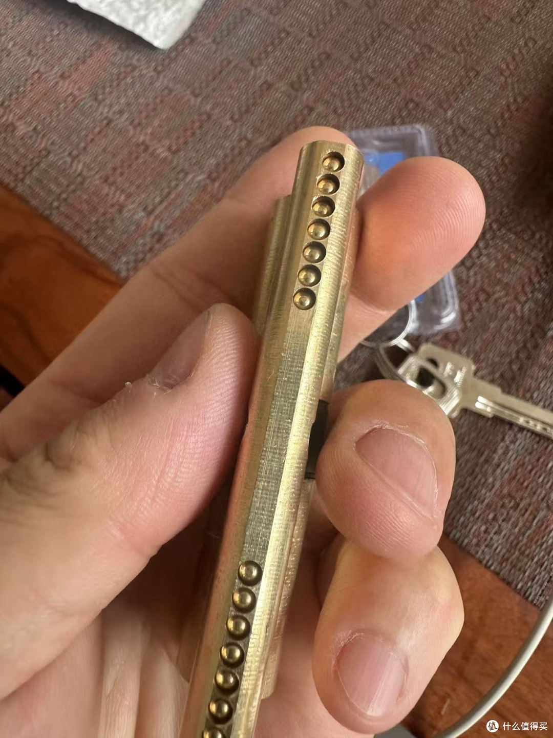 纯铜弹子锁芯,防撬防盗更耐用