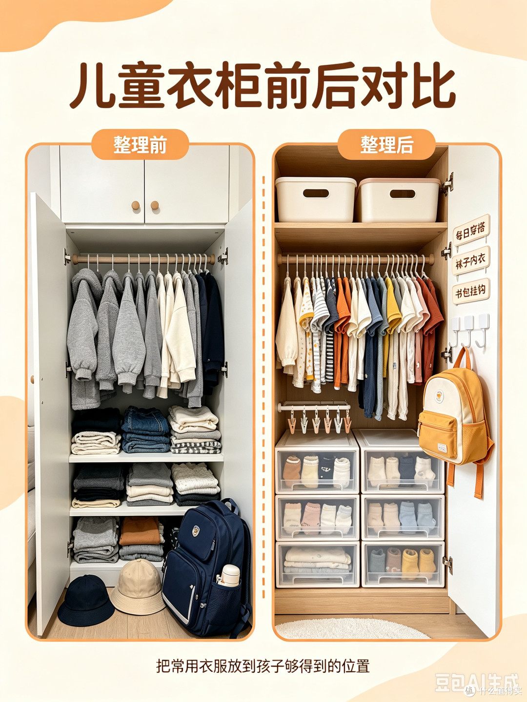 儿童房换季衣物收纳整理指南