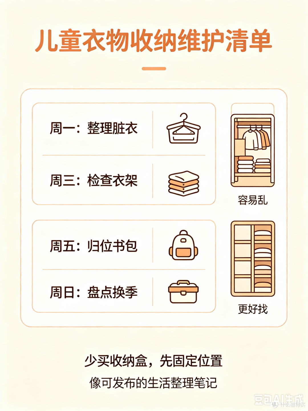 儿童房换季衣物收纳整理指南