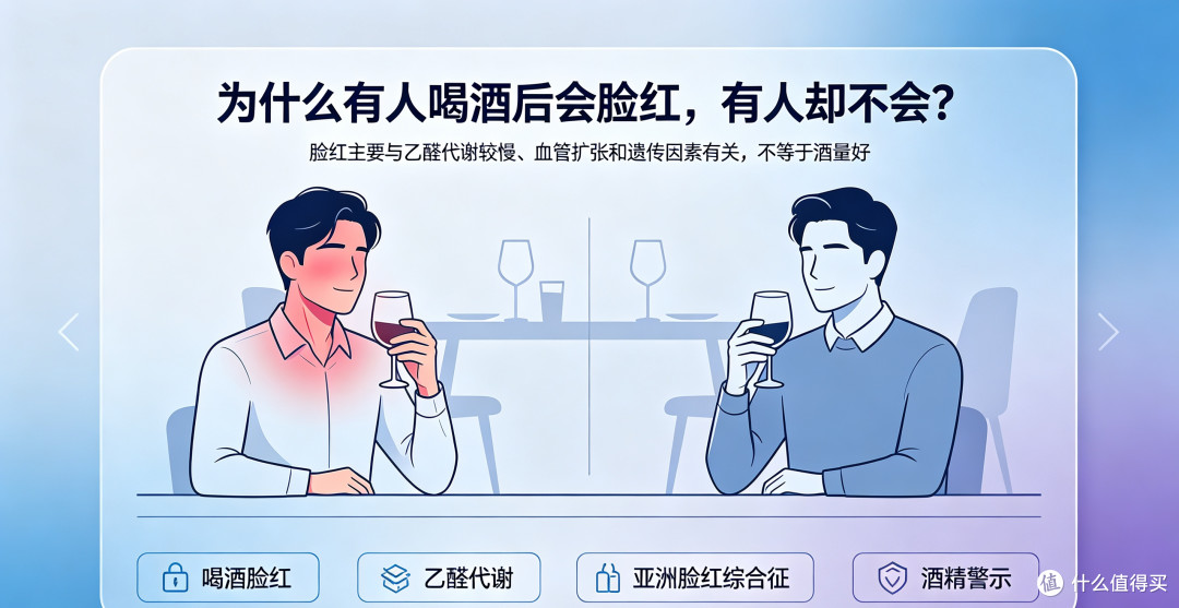 为什么有人喝酒后会脸红，有人却不会？