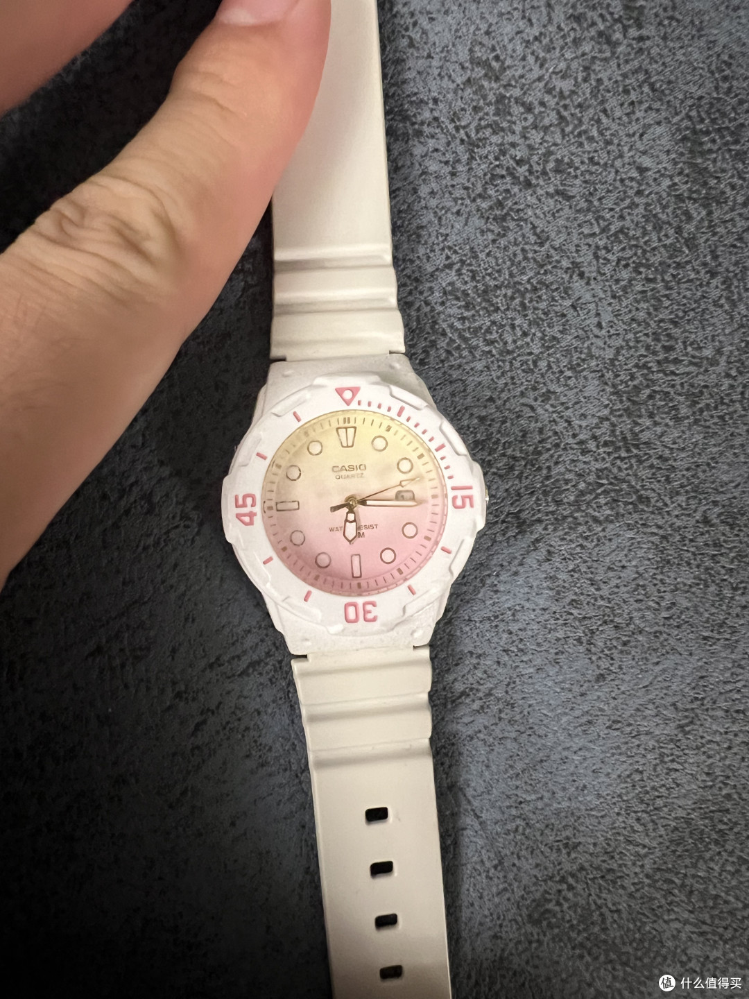 表盘溶解变毛糙了