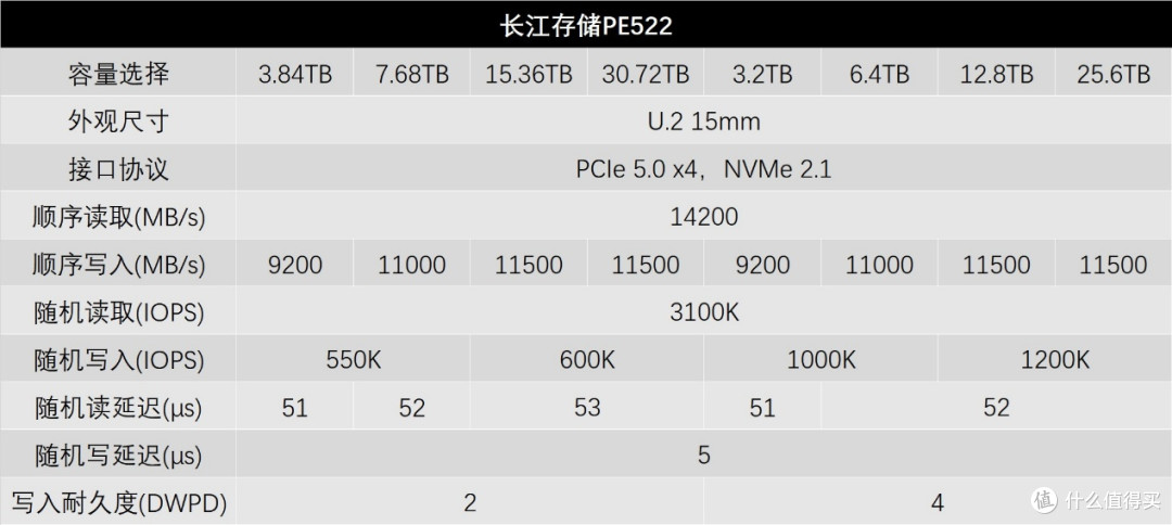 耐久度翻倍:长江存储PE522 30.72TB企业级SSD评测